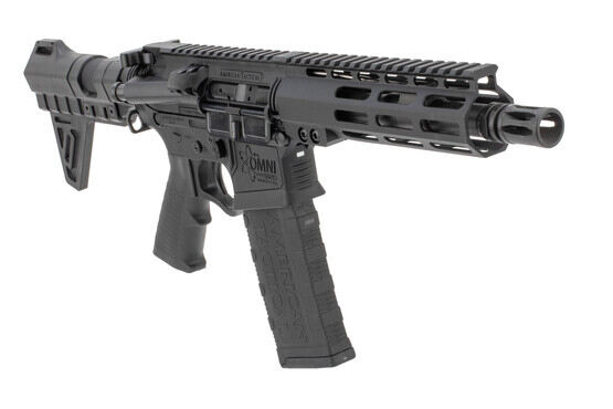 American Tactical omni hybrid maxx .556 Nato ar Pistol 7.5" Barrel 30rd has a low profile gas block